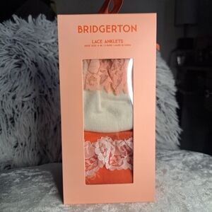 Bridgerton Lace Anklets Socks 2pk NWT